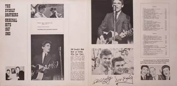 Original hits 1957-1960 (gatefold) by Everly Brothers, LP x 2 with ...