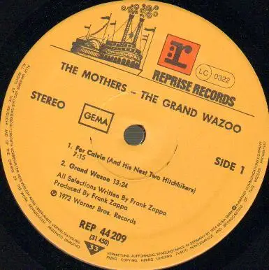 Frank Zappa-The Grand Wazoo LP