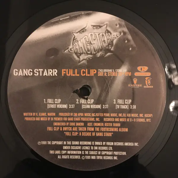 Gang Starr Full clip (Vinyl Records, LP, CD) on CDandLP