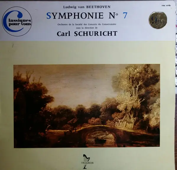 ludwig van beethoven - orchestre de la société des concerts du conservatoire , carl schuricht les neuf symphonies - symphonie n° 7 - disque v