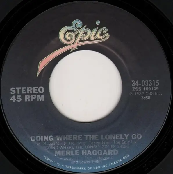 Merle Haggard Going where the lonely go (Vinyl Records, LP, CD) on CDandLP