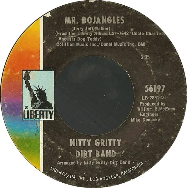 NITTY GRITTY DIRT BAND - Mr. Bojangles - 7inch x 1