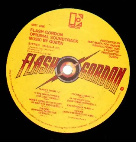 Flash gordon  embossed  cover de Queen 33 1 3 RPM con 