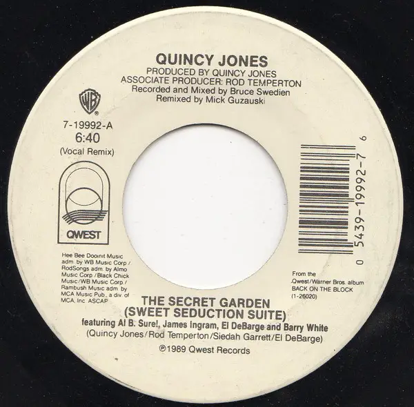 The Secret Garden Sweet Seduction Suite By Quincy Jones 7inch X