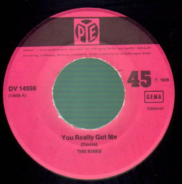 The Kinks You Really Got Me Vinyl Single 7 Inch Near Mint