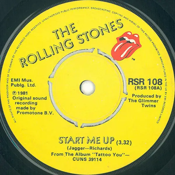 The Rolling Stones Start Me Up Vinyl Records Lp Cd On Cdandlp 4263