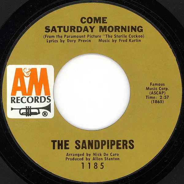 the sandpipers come saturday morning / to put up with you (pitman pressing)