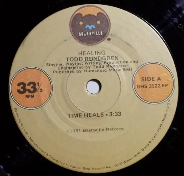 TODD RUNDGREN - Time Heals - 45T x 1
