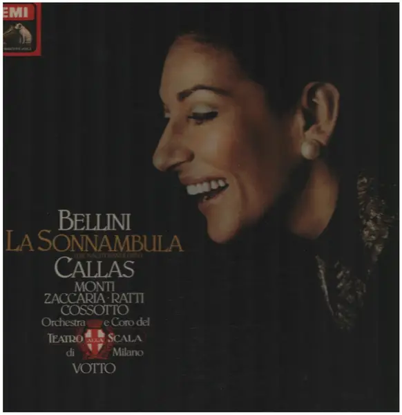Bellini La Sonnambula Hardcover Box Booklet Near Mint Emi Vinyl Lp