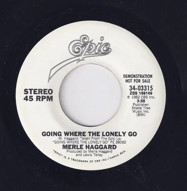 Going Where the Lonely Go - Merle Haggard | 7inch | Recordsale