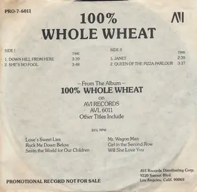 100% Whole Wheat - 100% Whole Wheat (Sampler)