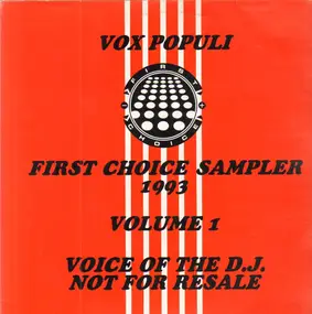 Those Guys - Vox Populi: First Choice Sampler 1993 Volume 1