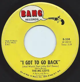 The McCoys - I Got To Go Back (And Watch That Little Girl Dance)