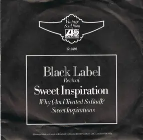 The Sweet Inspirations - Why (Am I Treated So Bad) / Sweet Inspiration