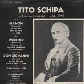 Tito Schipa - In Live Performance 1934-1949