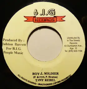 Tony Rebel - Royal Soldier / Looks And Shape