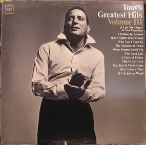 Tony Bennett - Tony's Greatest Hits, Volume III