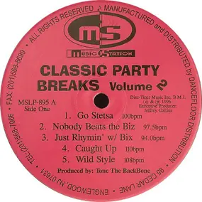 Tone The Backbone - Classic Party Breaks Volume 2
