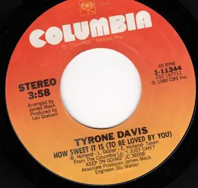 Tyrone Davis - How Sweet It Is (To Be Loved By You)