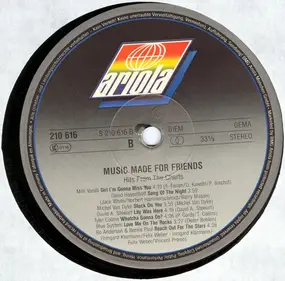 Various Artists - Music Made For Friends - Hits From The Charts