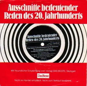 Various Artists - Ausschnitte Bedeutender Reden Des 20. Jahrhunderts