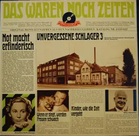 Various Artists - Das Waren Noch Zeiten - Unvergessene Schlager, Folge 3