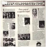 The Golden Gate Jubilee Quartet / The Blue Jay Singers / The Golden Harps a.o. - All Of My Appointed Time (Forty Years Of A Capella Gospel)
