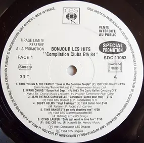 Paul Young - Bonjour Les Hits 'Compilation Clubs Eté 84'