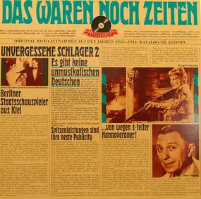 Various Artists - Das Waren Noch Zeiten - Unvergessene Schlager, Folge 2