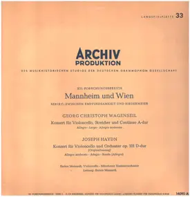 Georg Christoph Wagenseil - Mannheim und Wien