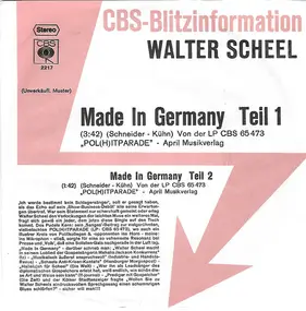 Walter Scheel - Made In Germany Teil 1 &  2