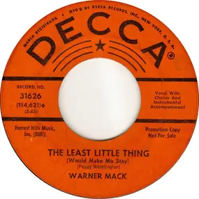 warner mack - The Least Little Thing