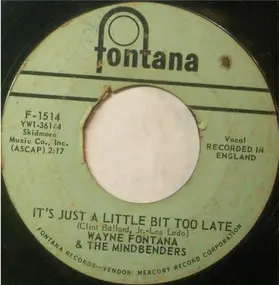 Wayne Fontana & the Mindbenders - It's Just A Little Bit Too Late / Long Time Comin'
