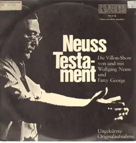 Wolfgang Neuss - Neuss Testament. Die Villon Show