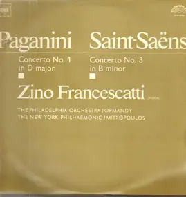 Zino Francescatti - Paganini Concerto No. 1 In D Major For Violin And Orchestra, Op.6