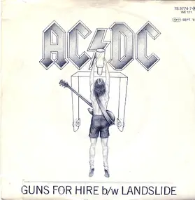 AC/DC - Guns For Hire b/w Landslide
