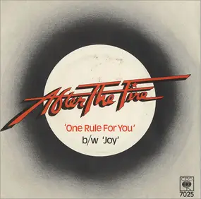 After the Fire - One Rule For You / Joy
