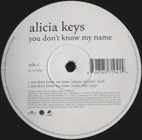 Alicia Keys - You Don't Know My Name