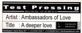 Ambassadors Of Love - A Deeper Love