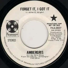 Ambergris - Forget It, I Got It