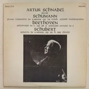 Robert Schumann - Artur Schnabel Plays Piano Concerto In A Minor, Op. 54 • Polonaise In C, Op. 89 • Andante Favori In