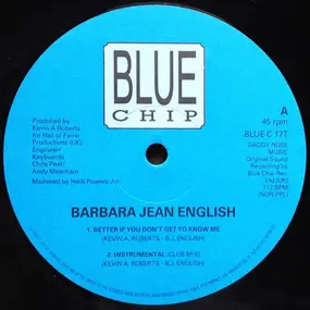 Barbara Jean English - Better If You Don't Get To Know Me
