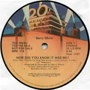 Barry White - How Did You Know It Was Me?