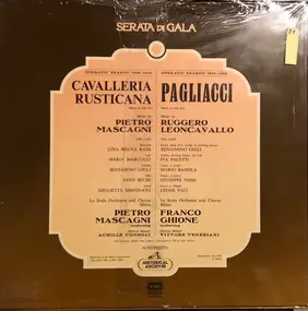 Pietro Mascagni - Cavalleria Rusticana - I Pagliacci / Serata Di Gala
