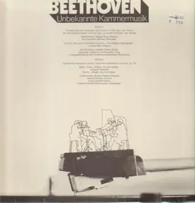 Ludwig Van Beethoven - Unbekannte Kammermusik
