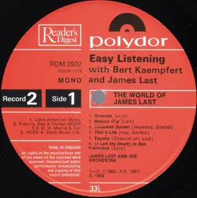 Bert Kaempfert - Easy Listening With Bert Kaempert & James Last
