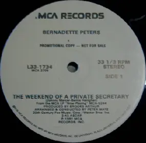 Bernadette Peters - The Weekend Of A Private Secretary