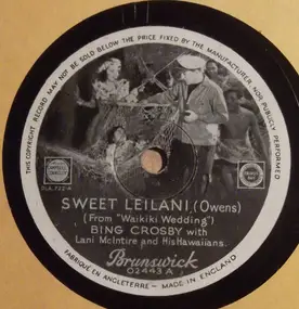 Bing Crosby - Sweet Leilani / In A Little Hula Heaven