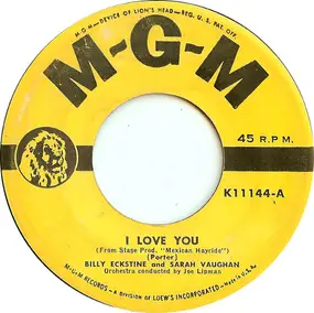Billy Eckstine - I Love You