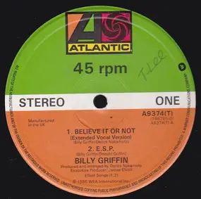 Billy Griffin - Believe It Or Not / E.S.P.